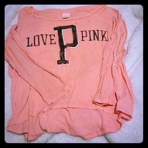 Light pink long sleeve shirt from PINK